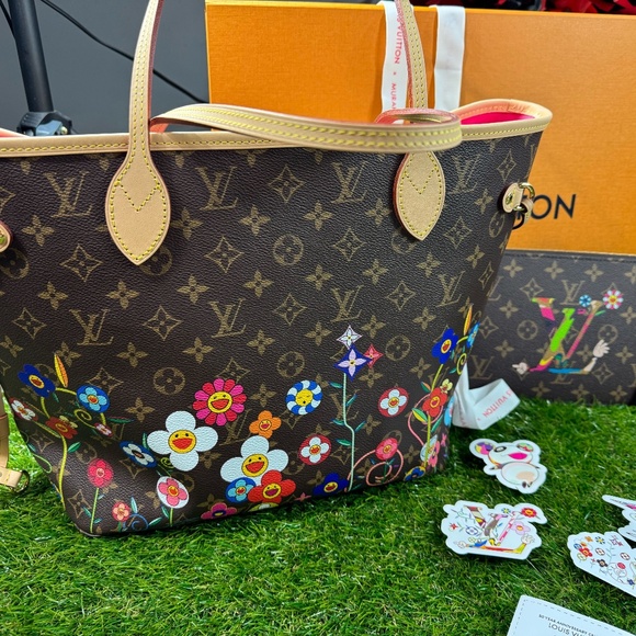 Louis Vuitton Handbags - NWT Louis Vuitton x Murakami Flowers Monogram Neverfull MM Bag 2025 AUTHENTIC